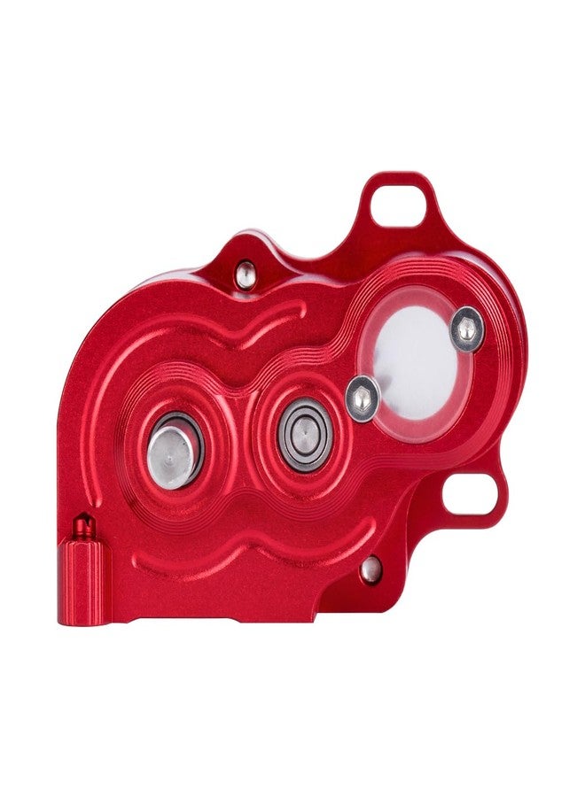 YSKMLOLP SCX10 TRX4 Gearbox,LCG Crawler R2 Metal Transmission Low Center of Gravity Gearbox for 1/10 RC Car SCX10 TRX4 RC4WD Capra Axle DIY Chassis(Red) - Image 3